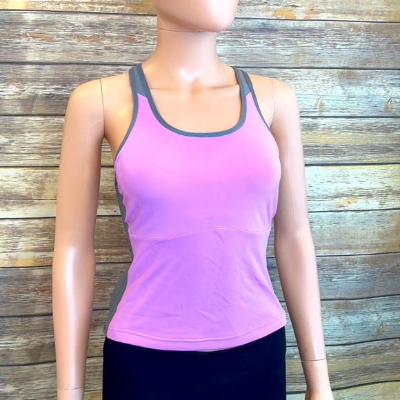 Pearl Izumi Tops - Pearl Izumi Lilac Pink & Gray Workout Tank
